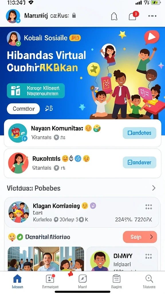 bosku33 - Screenshot memperlihatkan fitur sosial yang memungkinkan interaksi antar pemain.