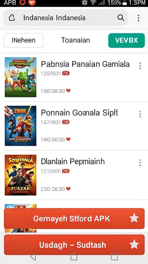indaaa - Menampilkan karakter unik dalam INDAAA.